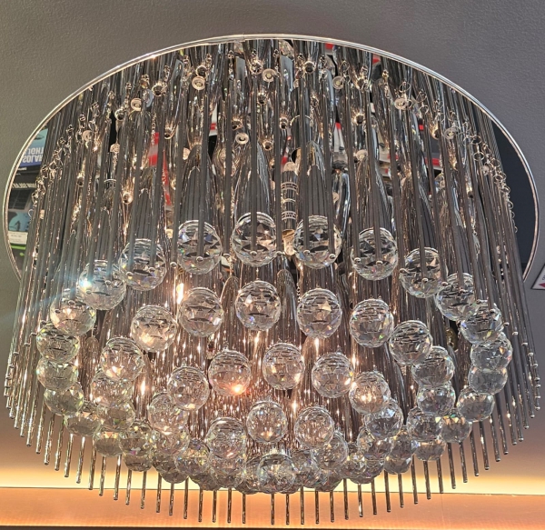 Ceiling Fitting Chrome Crystal BS