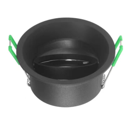 DOWNLIGHT FITTING BLACK ANTI GLARE ALUMINIUM TILT