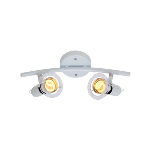 9130 S22W MINI DISC 2BOW WHITE SPOTLIGHT