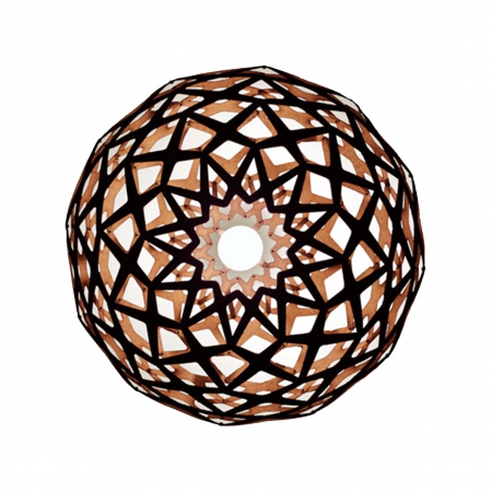 LATTICE COPPER PENDANT