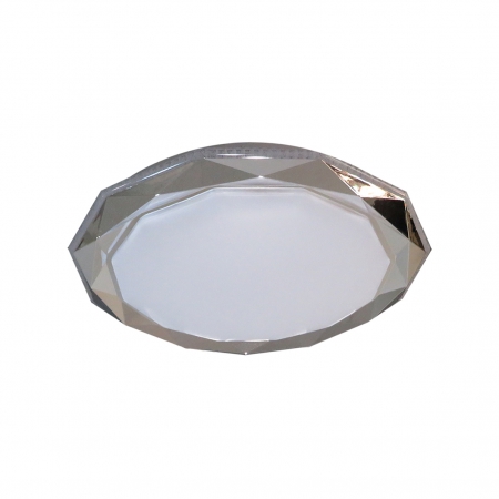 WHITE & SILVER LED CEILING FITTING
