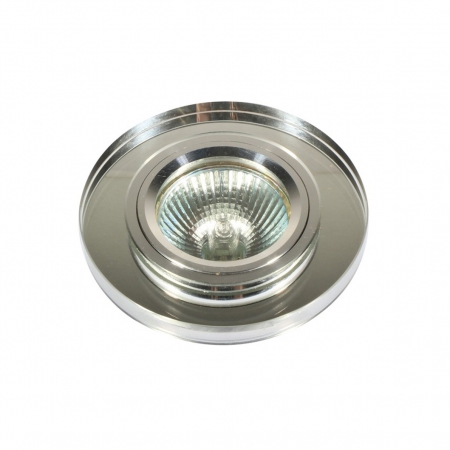 D101 ROUND ALU D/LIGHT WITH CRYSTAL- E/LUX