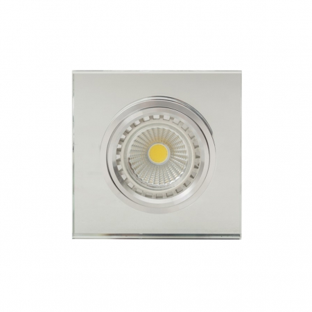 D102AC D/LIGHT SQ ALU WITH CRYSTAL GLASS -EUROLUX