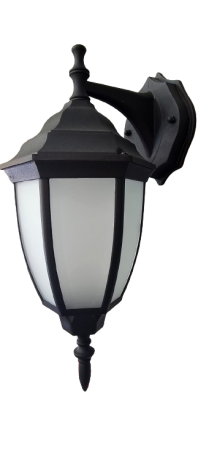 Lantern Outdoor Black 6 Panel Corsia